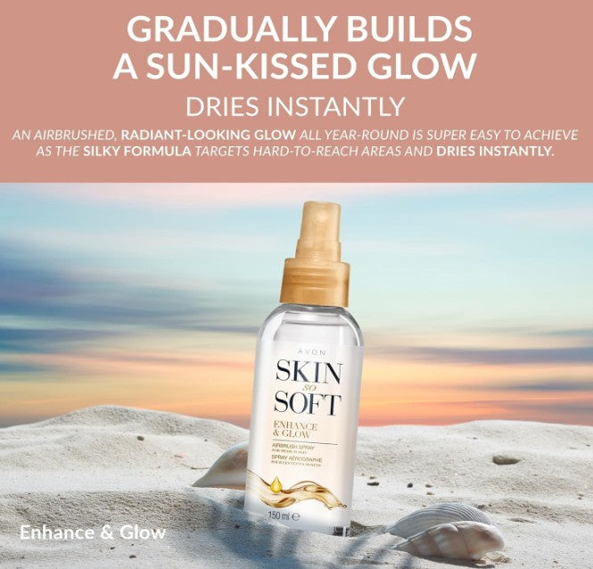 Avon Enhance &amp; Glow Airbrush Tanning Spray 150ml