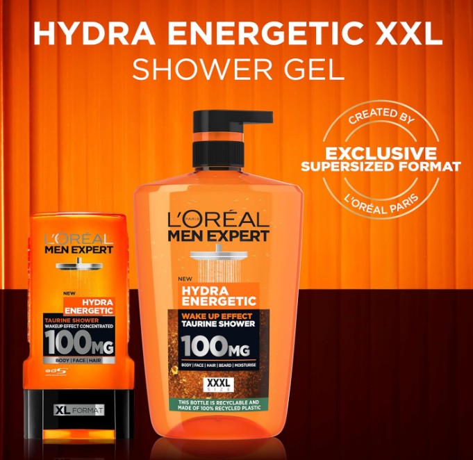 L'Oréal Men Expert Hydra Energy XXXL Shower Gel 1000ml