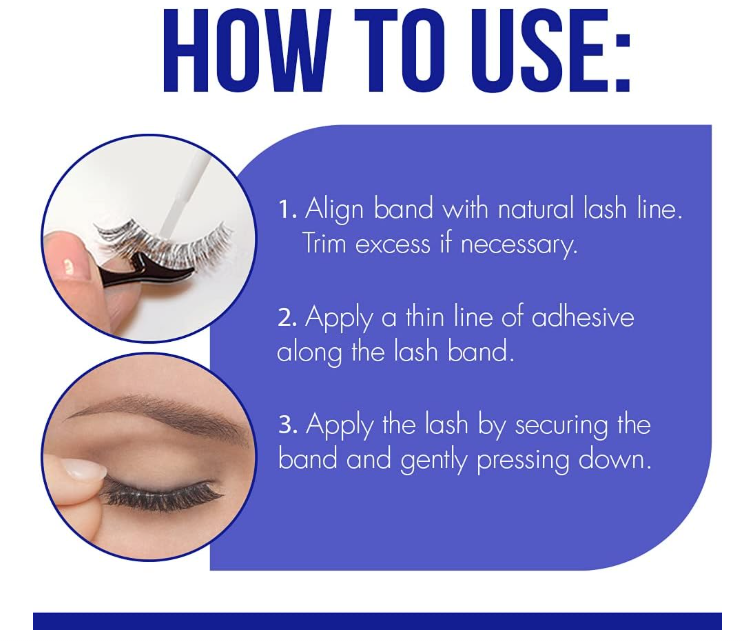 DUO Quick-Set Lash Glue Blue Striplash Adhesive White/Clear Latex Free 5g