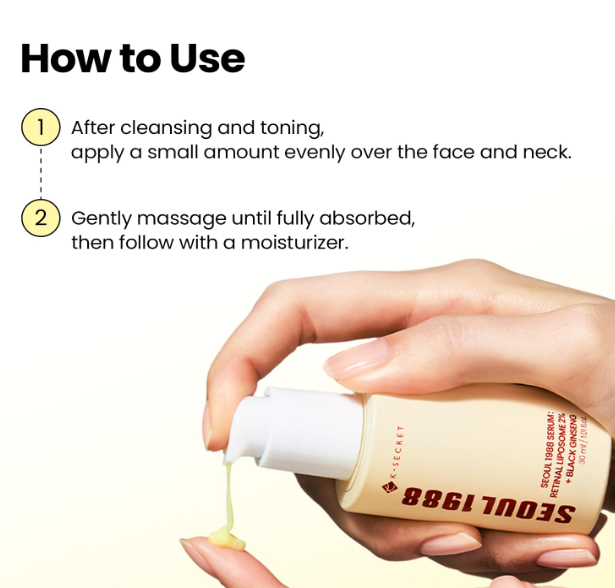 K-Secret Seoul 1988 Serum Retinal Liposome 2% + Black Ginseng 30ml