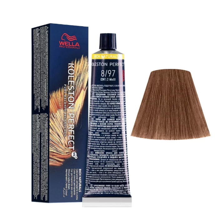 Wella Professionals Koleston Perfect Me+ 8/97 Light Blonde Cendré-Brown 60ml