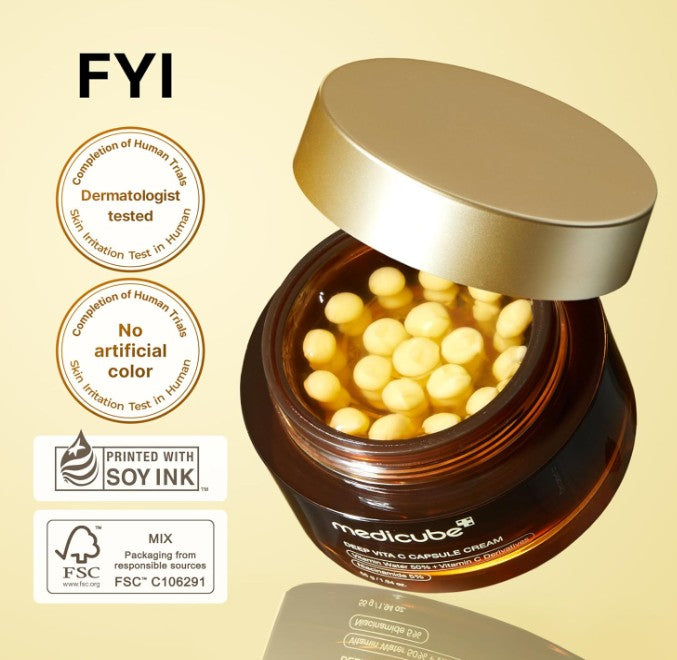 Medicube Deep Vitamin C Golden Capsule Face Moisturiser 55g