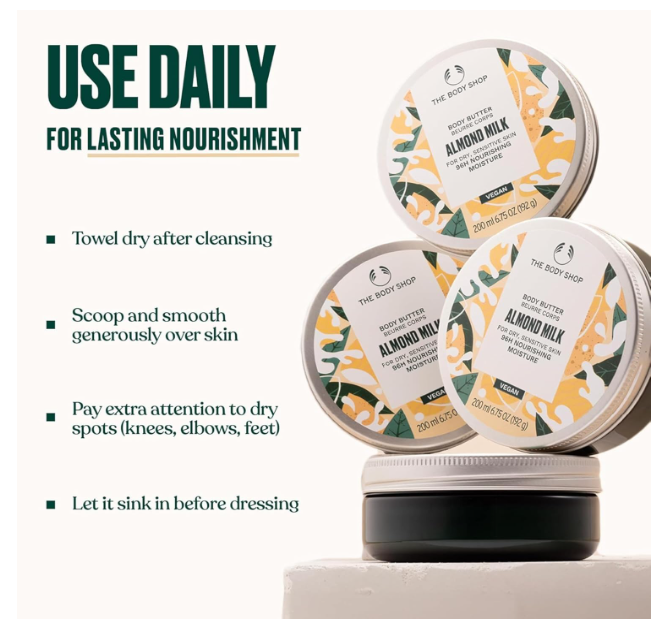 The Body Shop Almond Milk Body Butter 200ml