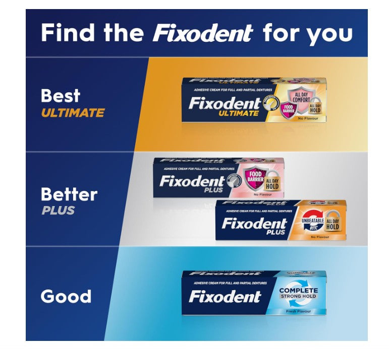 Fixodent Complete Denture Adhesive Cream - Fresh Flavour 70g