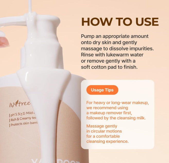 Isntree Yam Root Vegan Milk Cleanser 220ml