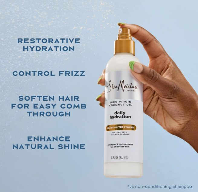 SheaMoisture 100% Virgin Coconut Oil Daily Hydration Leave-In Treatment Spray 236ml