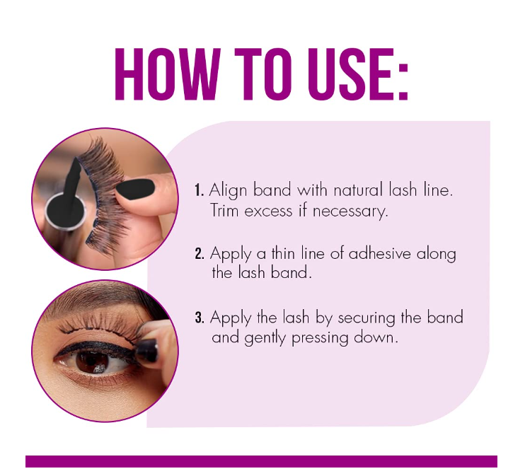 DUO Quick-Set Lash Glue Purple Striplash Adhesive Dark Tone Latex Free 5g