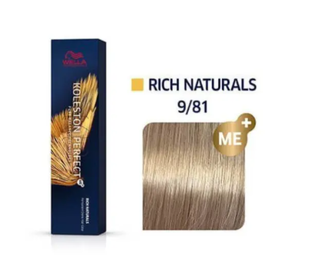Wella Professionals Koleston Perfect Me 9/81 Very Light Blonde Pearl Ash 60ml