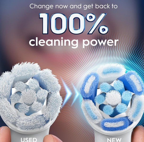 Oral-B iO Ultimate Clean Electric Toothbrush Heads, White, 4pcs