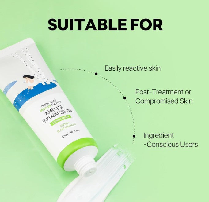 Round Lab Birch Juice Mild-Up Sunscreen SPF50+ PA++++ 50ml
