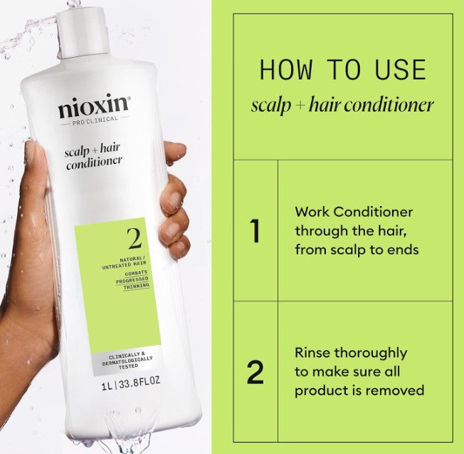 Nioxin System 2 Scalp + Hair Conditioner 1L