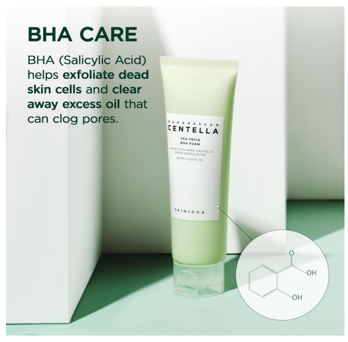 SKIN1004 Madagascar Centella Tea-Trica BHA Foam 125ml