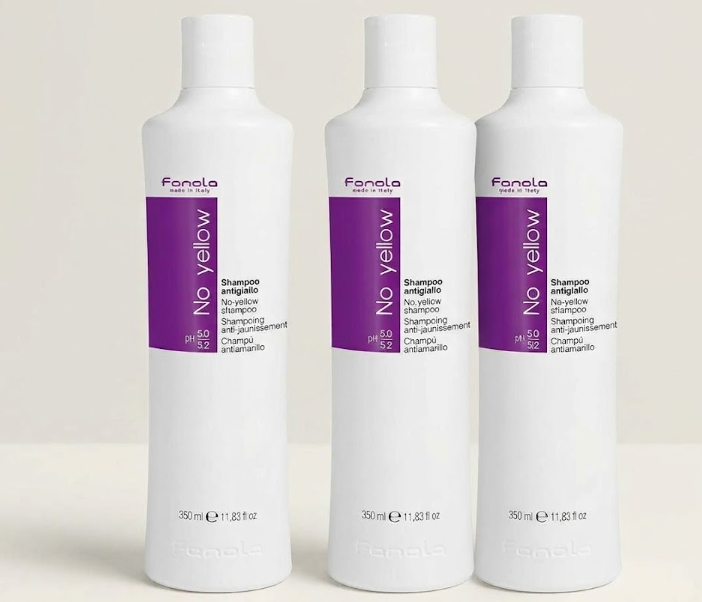 Fanola No Yellow Care Vegan Shampoo 350ml – 3-Pack