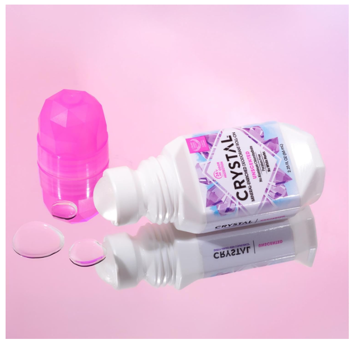 Crystal Essence Mineral Deodorant Roll-On Unscented 66ml