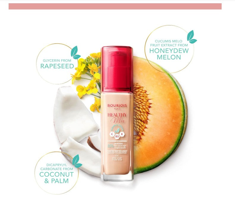 Bourjois Paris Healthy Mix Foundation 52W Vanilla 30ml