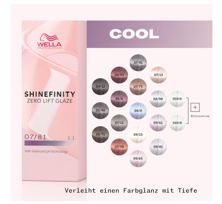 Wella Professionals Zero Lift Shinefinity Glaze 07/81 Smoky Opal 60ml