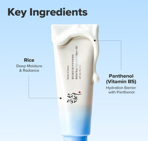 Beauty of Joseon Relief Sun Aqua-Fresh : Rice + B5 (SPF50+ PA++++)