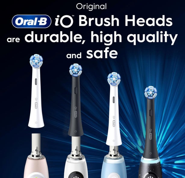 Oral-B iO Ultimate Clean Toothbrush Heads, Black, 4pcs