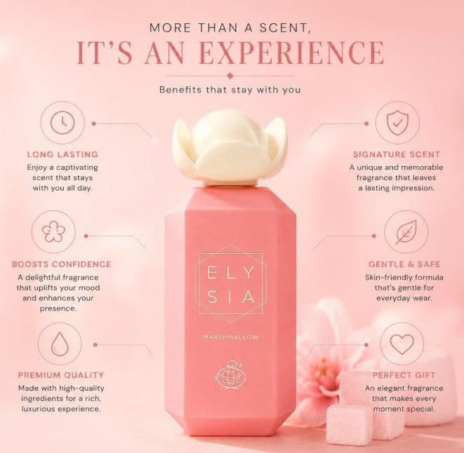 Fragrance World Elysia Marshmallow Eau De Parfum 100ml