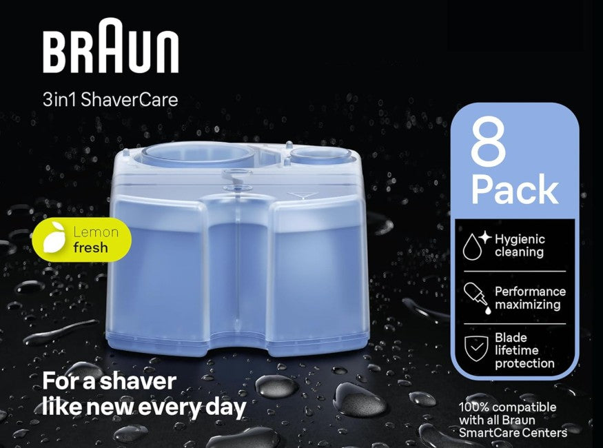 Braun Original Shaver Care SmartCare Centre Refill Cartridges 8-Pack