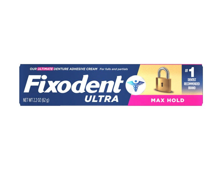 Fixodent Ultra Max Hold Denture Adhesive (62.4g / 2.2 oz)