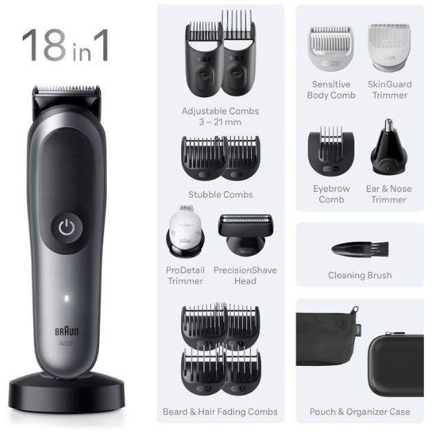 Braun Series 7 All-In-One Trimmer Model AIO7585 Grey