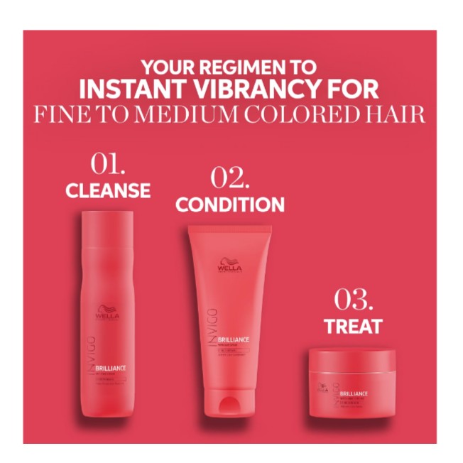 Wella Professionals Invigo Color Brilliance Mask with Lime Caviar for Fine/Normal Hair 500ml